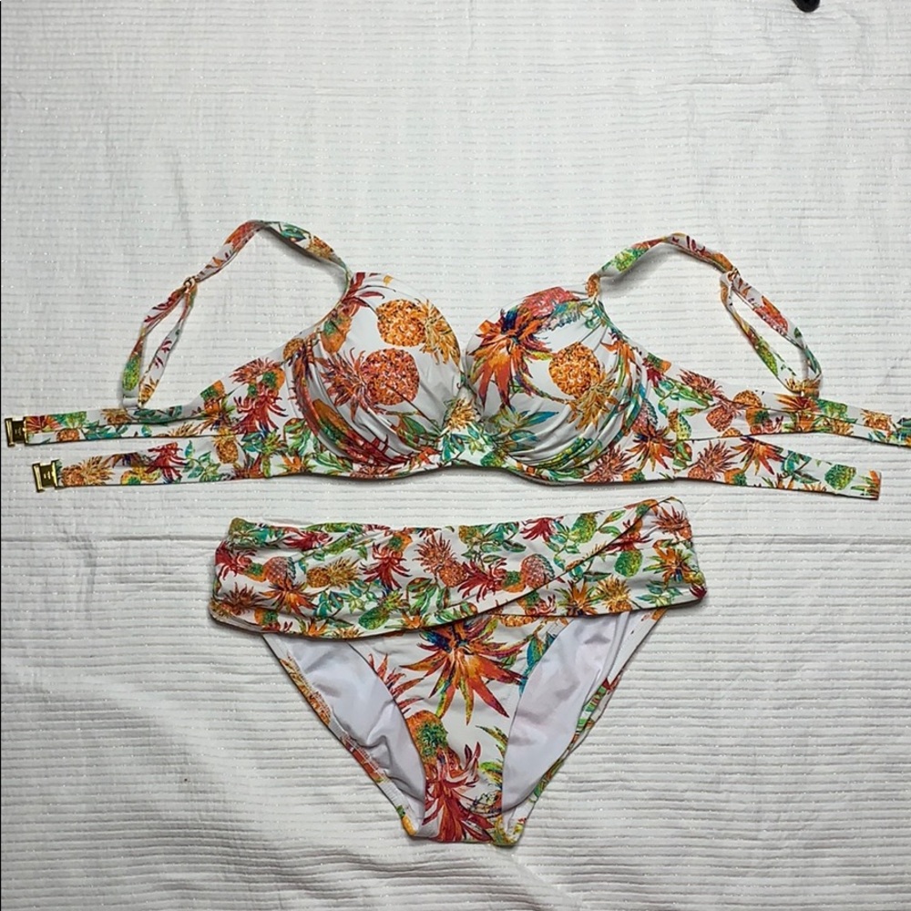 Bleu Rod Beattie bikini 36D top size 8 bottom